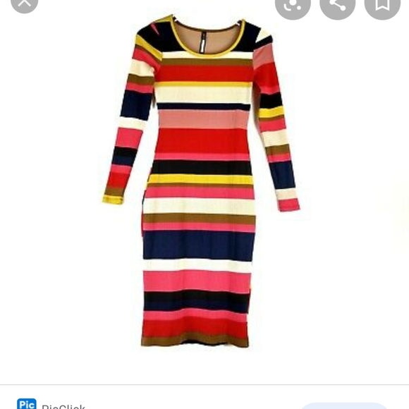 Anthropologie Women's Tracy Reese Striped Column B - Picture 5 of 11